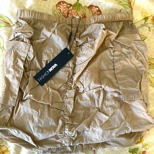 Fashion Nova forgetting you nylon cargo mini skirt size small